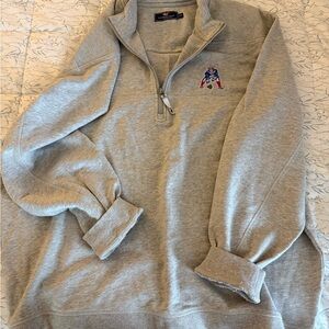Vineyard Vines Gray Zip-Up Sweater